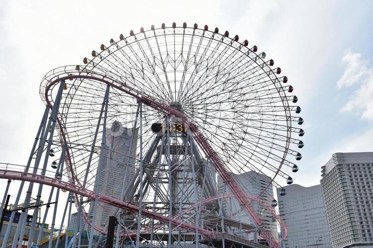 横浜・観覧車２ 横浜,よこはま,yokohamaの写真素材