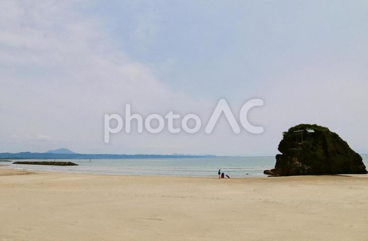 稲佐の浜（いなさのはま） 島根,出雲,出雲大社の写真素材