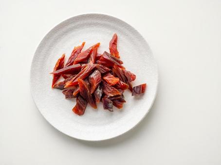 サーモン珍味 カットトバ サーモン珍味,カットトバ,鮭珍味の写真素材