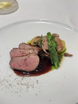 肉料理 肉料理 フレンチ,コース料理,フランス料理の写真素材