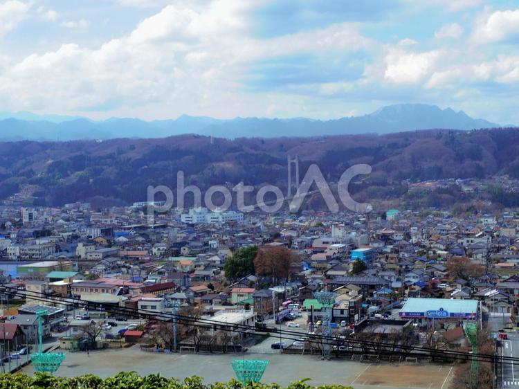 埼玉県秩父市の街並み 風景,町並み,眺めの写真素材
