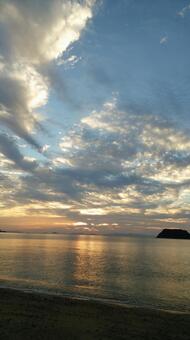 夕暮れの海 夕暮れの海の写真