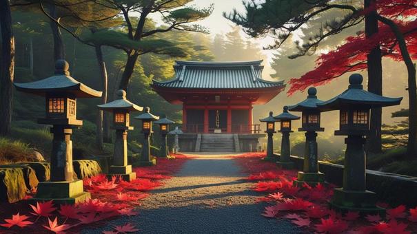 神社(秋) 神社(秋)の写真