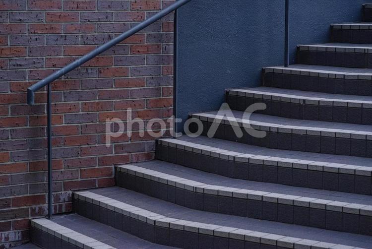 階段のある風景 階段,手すり,屋外の写真素材