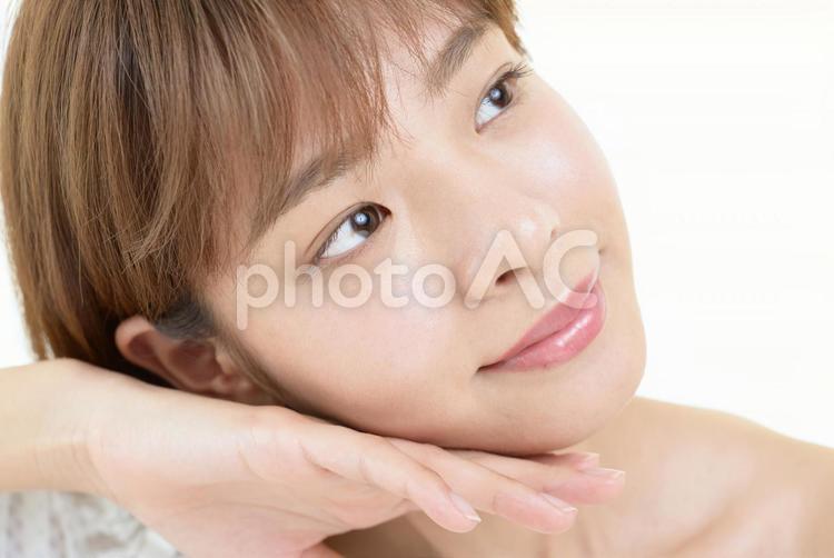 スキンケアイメージ スキンケア,美容,保湿の写真素材