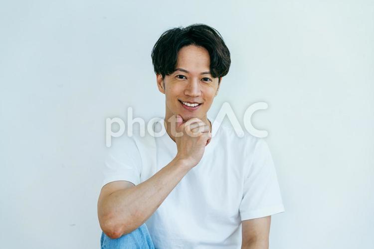 男性のポートレート 美容,メンズビューティー,メンズエステの写真素材