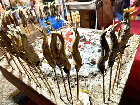 Grilled sweetfish, JPG Grilled sweetfish, JPG
