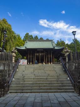 仙台東照宮石段 仙台東照宮石段 木々,神社,青空の写真素材