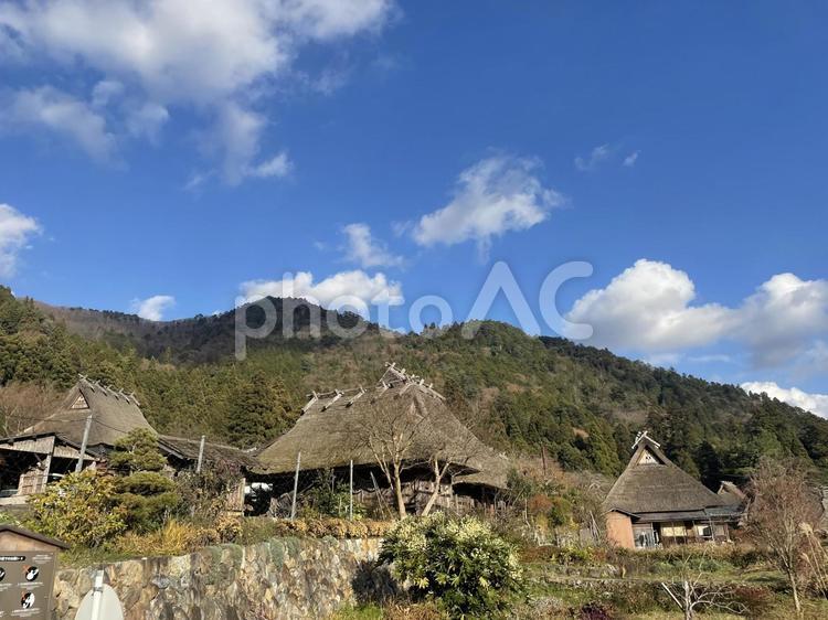 美山　かやぶきの里 京都,美山,かやぶきの里の写真素材