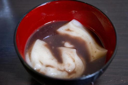 おしるこ おしるこ おしるこ,ぜんざい,餅の写真素材