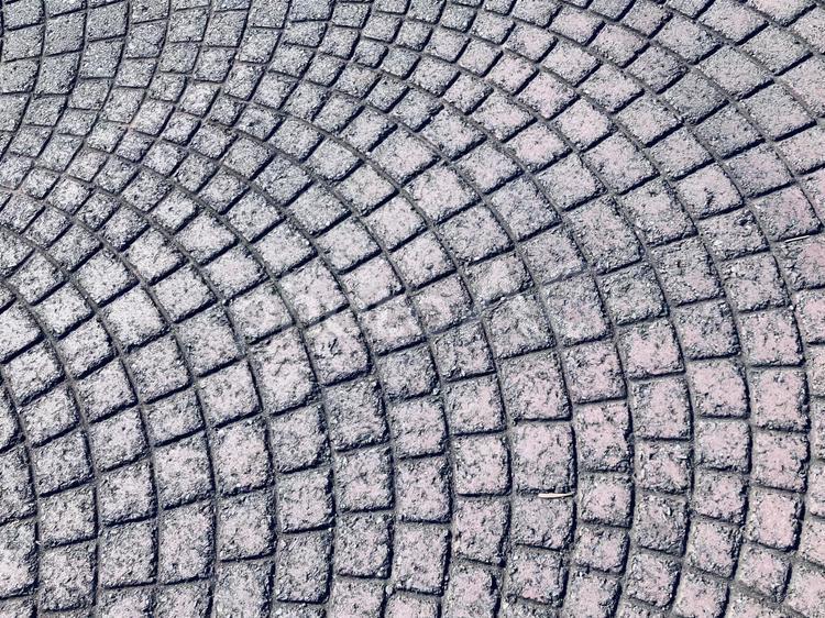 扇アーチ風タイル調路面テクスチャー 扇,アーチ風,タイル調の写真素材