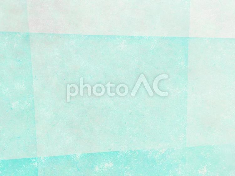 和紙　四角に重ねた淡いエメラルドグリーン 和紙,背景,素材の写真素材