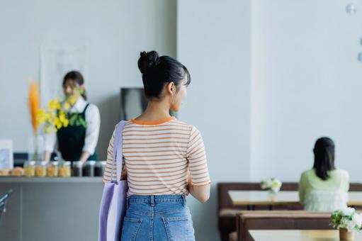 カフェ カフェ カフェ,飲食店,店の写真素材