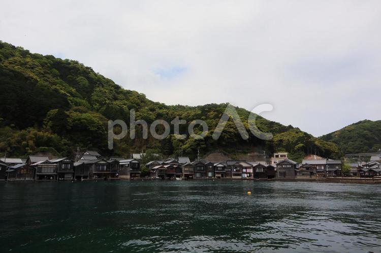 伊根町の舟屋 伊根浦舟屋群,舟屋,風景の写真素材