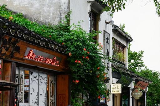 Photo, suzhou, pingjiang road, yangtze river (in china), 
