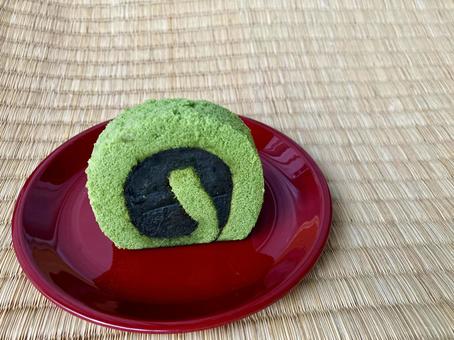 一六タルト/宇治抹茶(その③ 一六タルト/宇治抹茶(その③ タルト,和菓子,四国銘菓の写真素材
