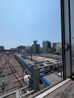 Photo, kasukabe station, electric train, station, 