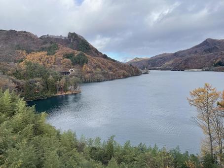 湖 湖 秋,紅葉,自然の写真素材