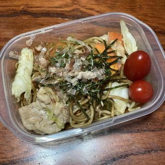 Photo, fried noodles, noodles, vegetables, 
