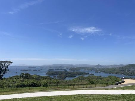 九十九島観光公園からの風景 九十九島観光公園からの風景の写真