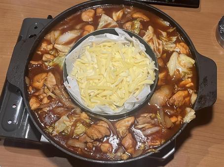 チーズタッカルビ チーズタッカルビ チーズタッカルビ,チーズ,食べ物の写真素材