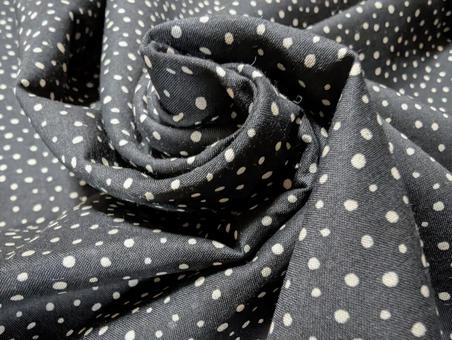 ブラック×ホワイト ドット地3 ブラック×ホワイト ドット地3 布,生地,ドットの写真素材