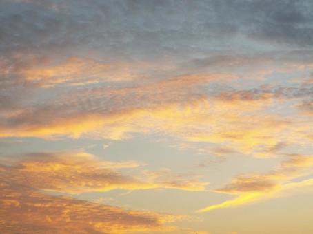 夕陽に照らされてる綺麗なオレンジの空☺︎ 夕陽に照らされてる綺麗なオレンジの空☺︎の写真