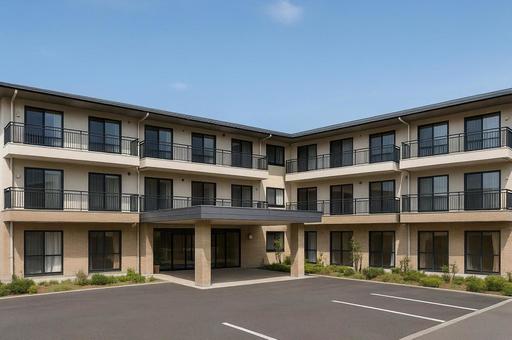 現代的な集合住宅の建物の写真