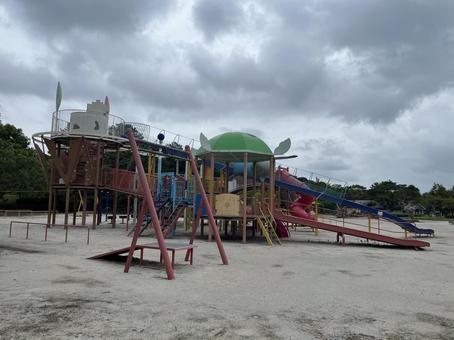公園の遊具 公園,遊具,南さつまの写真素材