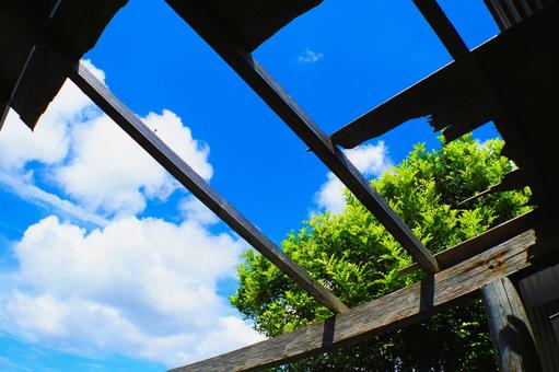 Photo, roof, aerial cloud, cloud cover, 