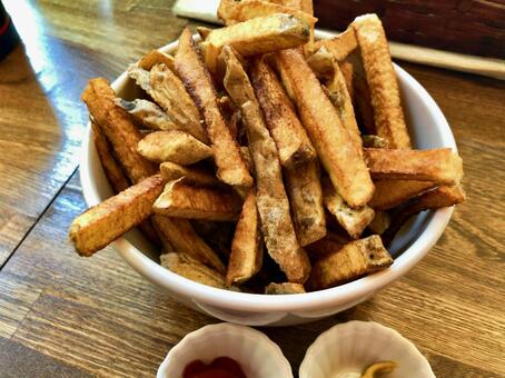 ポテトフライ フライドポテト,フレンチフライ,ポテトの写真素材