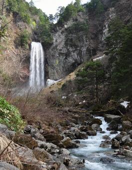 Photo, hirayu waterfall, natural, landscape, 