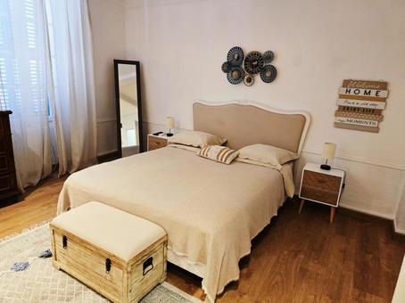 可愛いベッドルーム 室内,ベッド,ベッドルームの写真素材