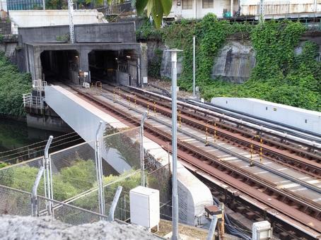 線路 線路,駅,鉄道の写真素材