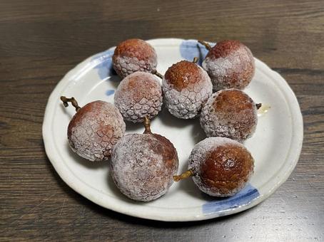 ライチ ライチ ライチ,レイシ,皿の写真素材
