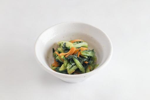 小松菜のお浸し 小鉢,食品,食べ物の写真素材