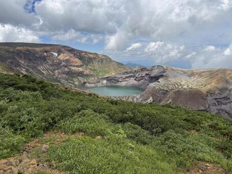 御釜 風景,自然,山の写真素材