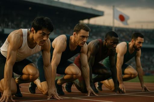 決勝前の緊張感の写真