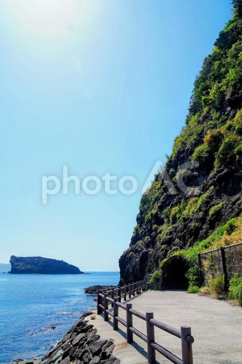 島根半島の名勝・加賀の潜戸 加賀の潜戸,松江,日本海の写真素材