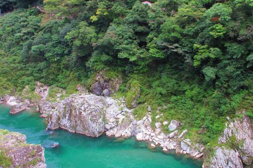 徳島県-大歩危-吉野川 徳島県-大歩危-吉野川 大歩危,吉野川,天然記念物の写真素材