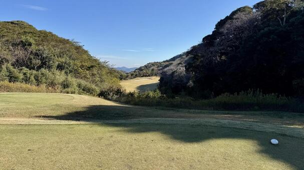 ゴルフ場 ゴルフ場,ラウンド,眺めの写真素材