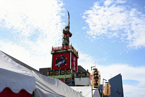 空　川越 秋,川越,お祭りの写真素材
