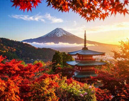富士山 秋色に染まった景色2 富士山 秋色に染まった景色2の写真