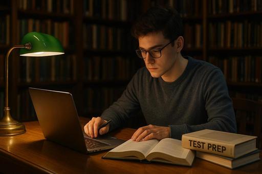 深夜図書館のTESTPREP勉強 深夜図書館のTESTPREP勉強の写真