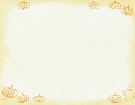 和紙風ハロウィン背景 和紙風ハロウィン背景の写真