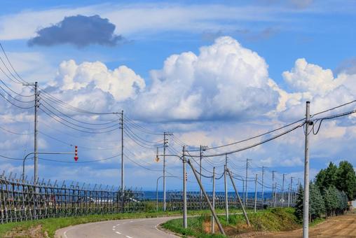 青空と雲 青空と雲 青空,雲,白い雲の写真素材