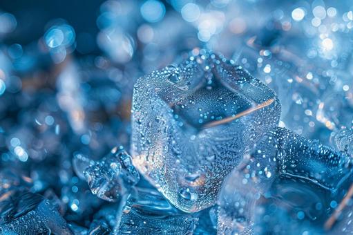 夏を感じるクールな氷の質感 夏を感じるクールな氷の質感の写真