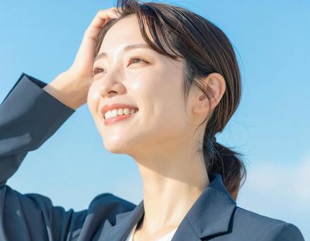 汗をふく 汗をふくの写真