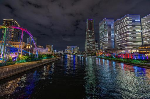 都市夜景 都市夜景 都市夜景,夜景,夜の写真素材