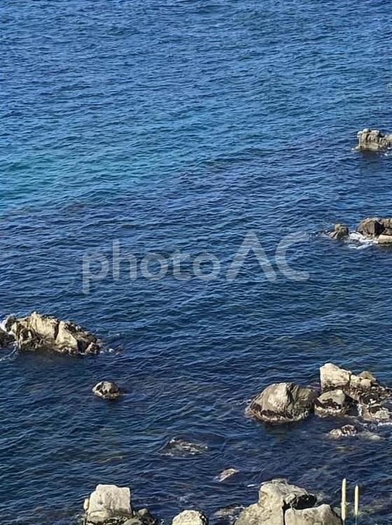 函館　夏　立待岬の絶景Part８ 波,海,自然の写真素材